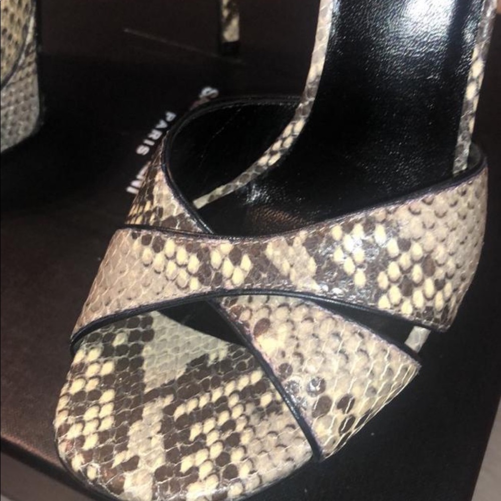 Saint Laurent Ysl Bianca Python 7 With Box Dustbag - image 7